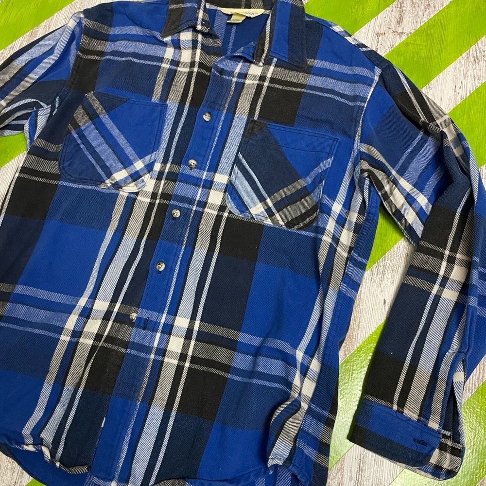 Blue Plaid Men's Shirt